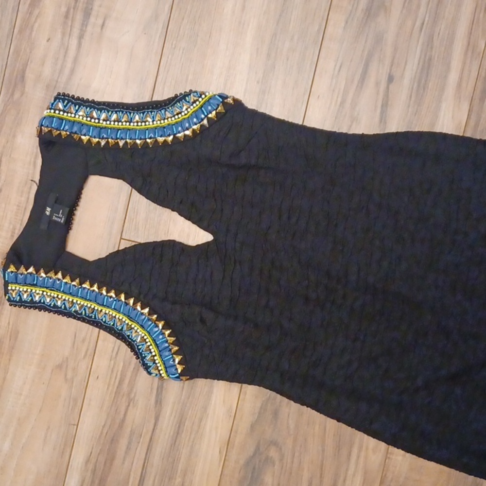 H&M Beaded Mini Dress